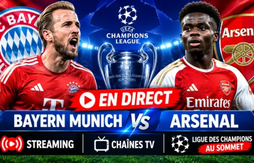 Bayern Munich Vs Arsenal En direct – Streaming, Chaînes TV et Choc de Ligue des Champions au Sommet 21/10/2026