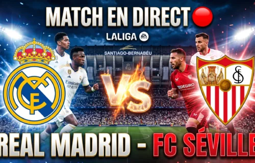 Real Madrid vs Séville Streaming En Direct : Chaîne TV, Compositions Officielles et Live Score LaLiga