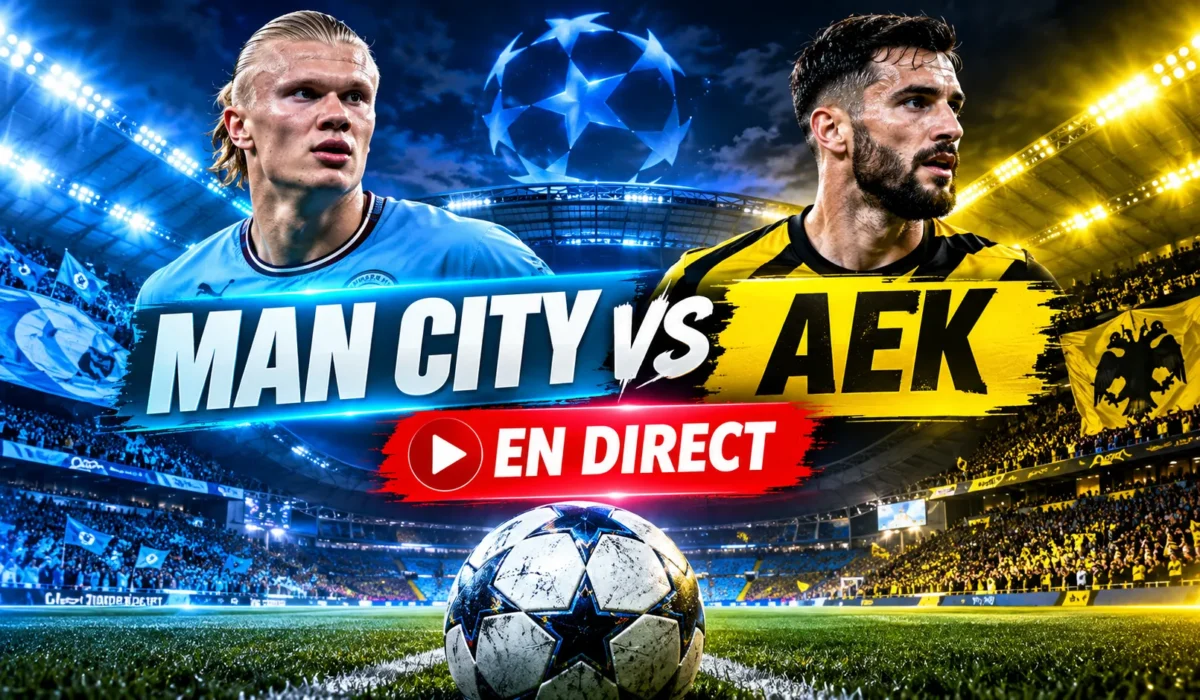 Manchester City – AEK Athènes en direct